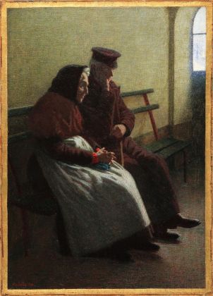 Angelo Morbelli, Tempi lontani,1908, courtesy Enrico Gallerie d’Arte
