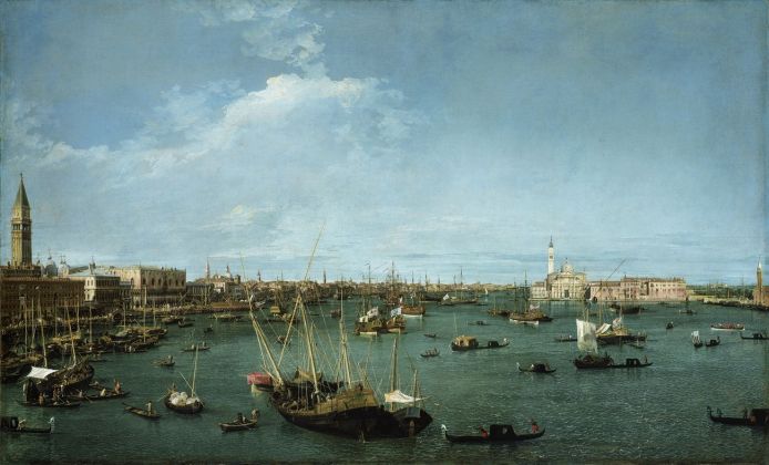 Antonio Canal detto Canaletto, Il bacino di San Marco, olio su tela, cm 124,5 x 204,5. Boston, Museum of Fine Arts