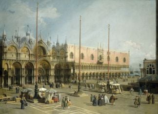 Antonio Canal detto Canaletto, Piazza San Marco verso est, olio su tela, cm 115 x 153. Washington, National Gallery of Art