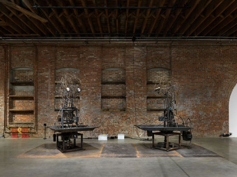 Atelier Van Lieshout, The Mechanical Turks, 2015. Installation view at Pioneer Works, New York 2019. Photo © Dan Bradica