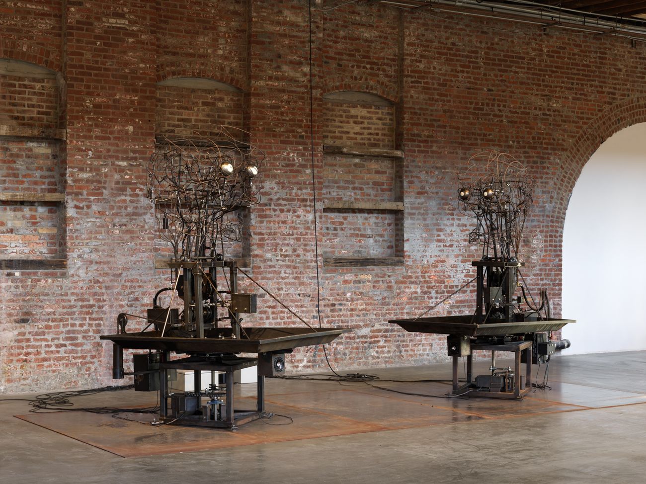 Atelier Van Lieshout, The Mechanical Turks, 2015. Installation view at Pioneer Works, New York 2019. Photo © Dan Bradica