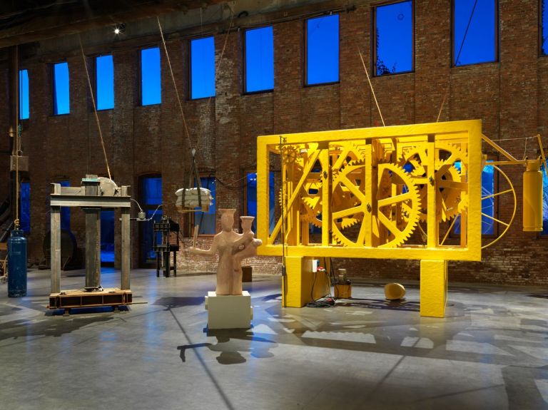 Atelier Van Lieshout. The CryptoFuturist and The New Tribal Labyrinth. Installation view at Pioneer Works, New York 2019. Photo © Dan Bradica