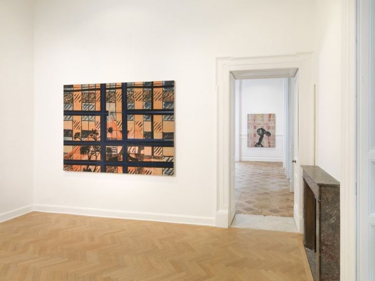 Caragh Thuring. Installation view at Thomas Dane Gallery, Napoli 2019