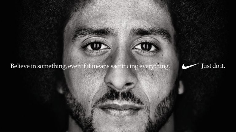 Colin Kaepernick testimonial dello spot Nike 'Dream Crazy'