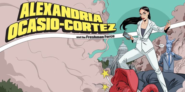 Dettaglio della copertina di uno dei due volumi del fumetto