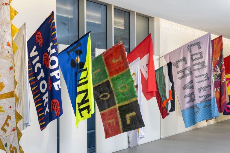 Filippo Minelli. Across the Border. Installation view at Spazio Leonardo, Milano 2019. Photo credits Cosimo Filippini. Courtesy Manifesta12, Manifesta Foundation