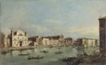 Francesco Guardi, Il Canal Grande con Santa Lucia e Santa Maria di Nazareth, olio su tela, cm 48 x 78. Madrid, Museo Thyssen-Bornemisza
