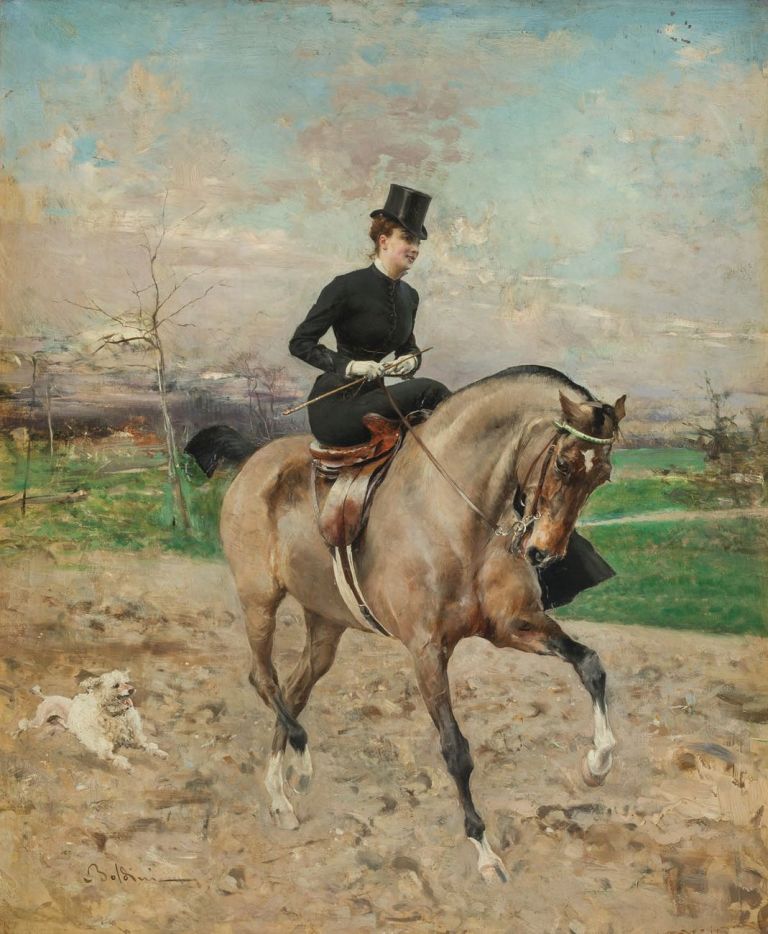 Giovanni Boldini, L’amazzone (Alice Regnault a cavallo), 1879-80 ca. Milano, Galleria d’Arte Moderna. Photo © Umberto Ammiraglio