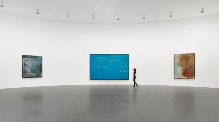 Helen Frankenthaler. Sea Change. Installation view at Gagosian, Roma 2019. Artwork © 2019 Helen Frankenthaler Foundation, Inc.-Artists Rights Society (ARS), New York. Photo Matteo D'Eletto, M3 Studio. Courtesy Gagosian