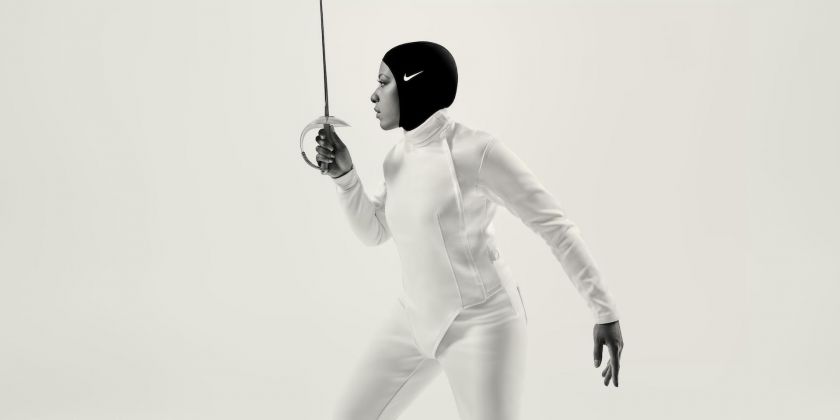 Ibtihaj Muhammad testimonial dell'Hijab Nike, campagna 2017. Ph. nike.com