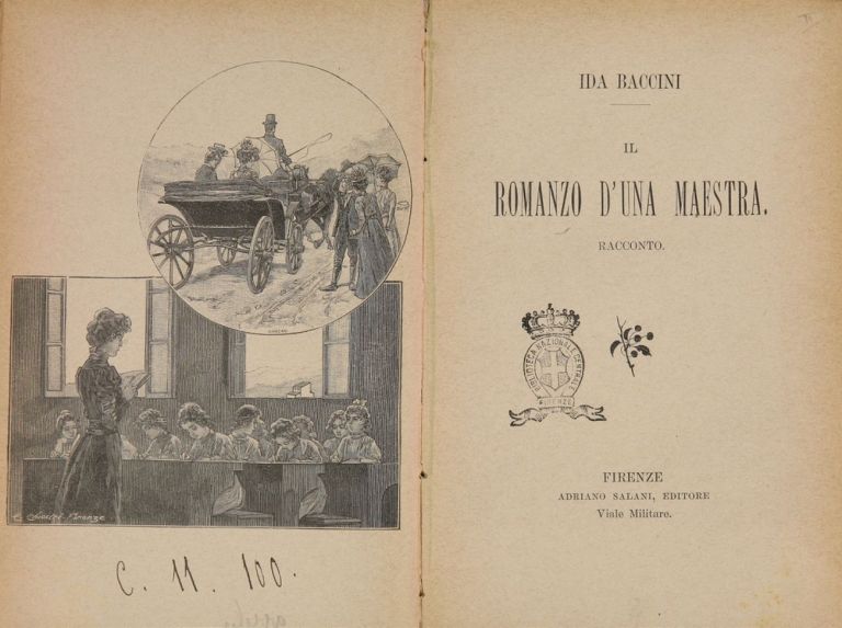 Ida Baccini, Il romanzo d’una maestra, 1901. Biblioteca Nazionale Centrale, Firenze