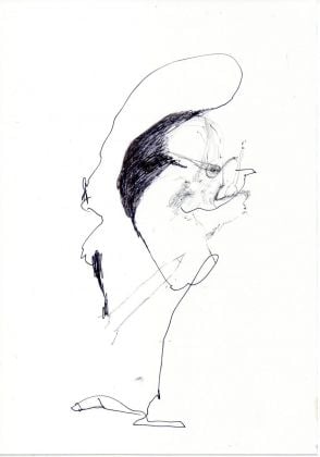Jacopo Casadei, Girati, Maciste, 2018, tecnica mista su carta, 29,7 x 21 cm
