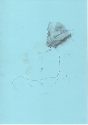 Jacopo Casadei, Heads, 2015, tecnica mista su carta, 29,6 x 21 cm