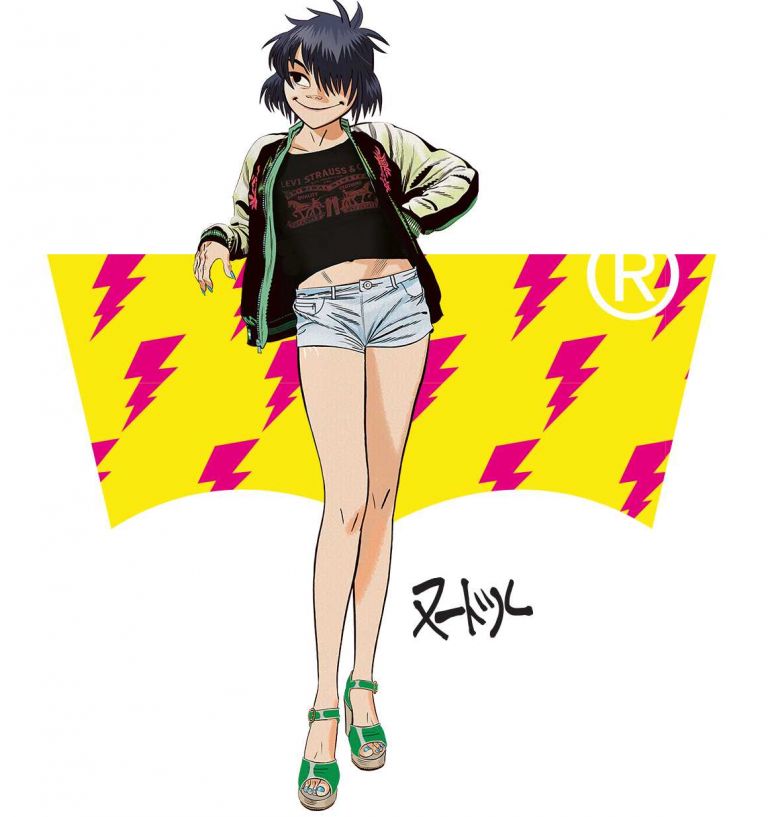 LEVI’S x Gorillaz, illustrazione