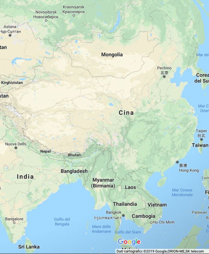 La Cina vista da Google Maps