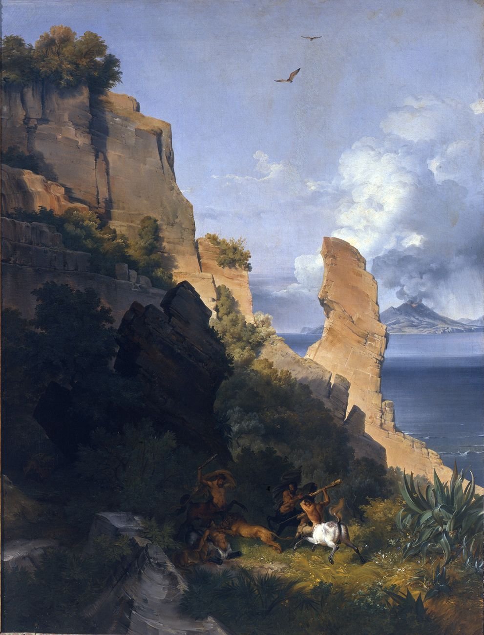 Lancelot Théodore Turpin de Crisse, Rocce sul mare con centauri, 1836. Venezia, Gallerie dell’Accademia