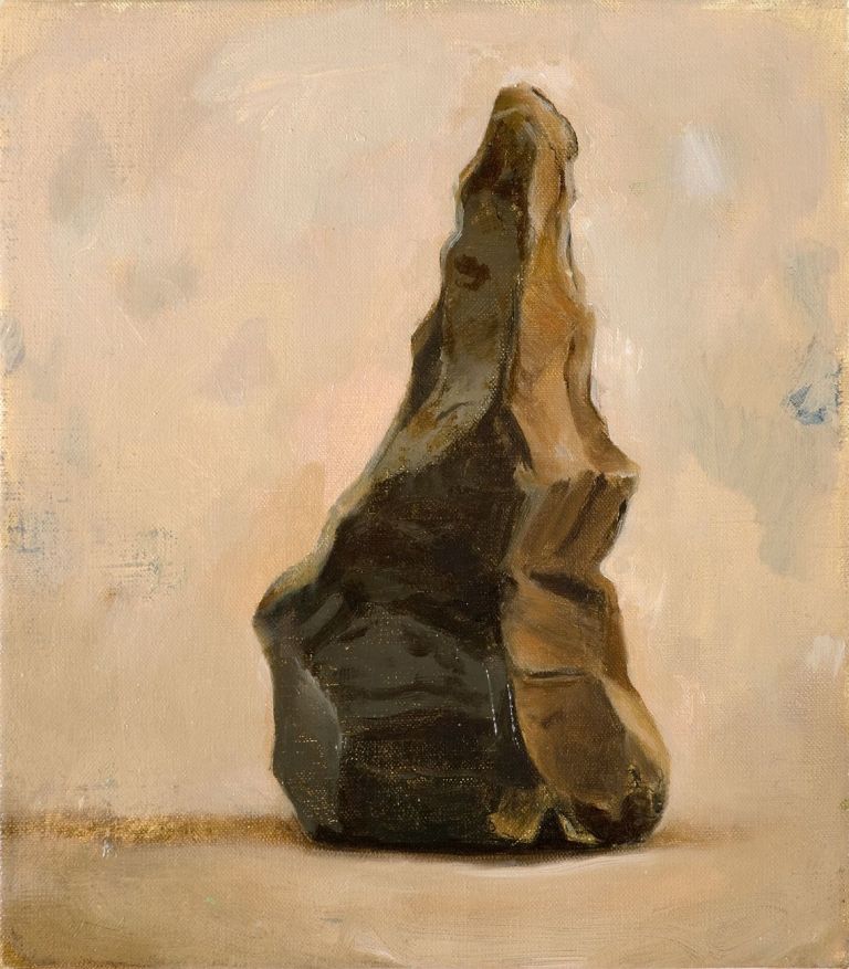 Manuele Cerutti, Anteriore al disegno, 2010, olio su lino, 28 x 25 cm. Collezione privata, Torino. Photo Cristina Leoncini