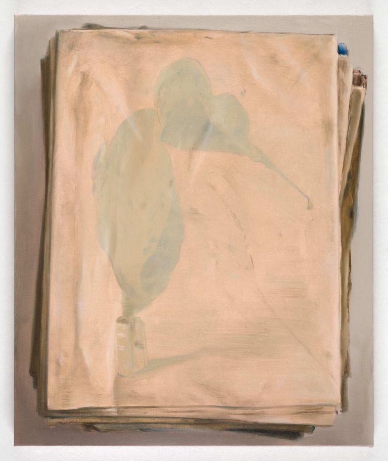Manuele Cerutti, Il segreto, 2015, olio su lino, 60 x 50 cm. Collezione privata, Torino. Photo Cristina Leoncini