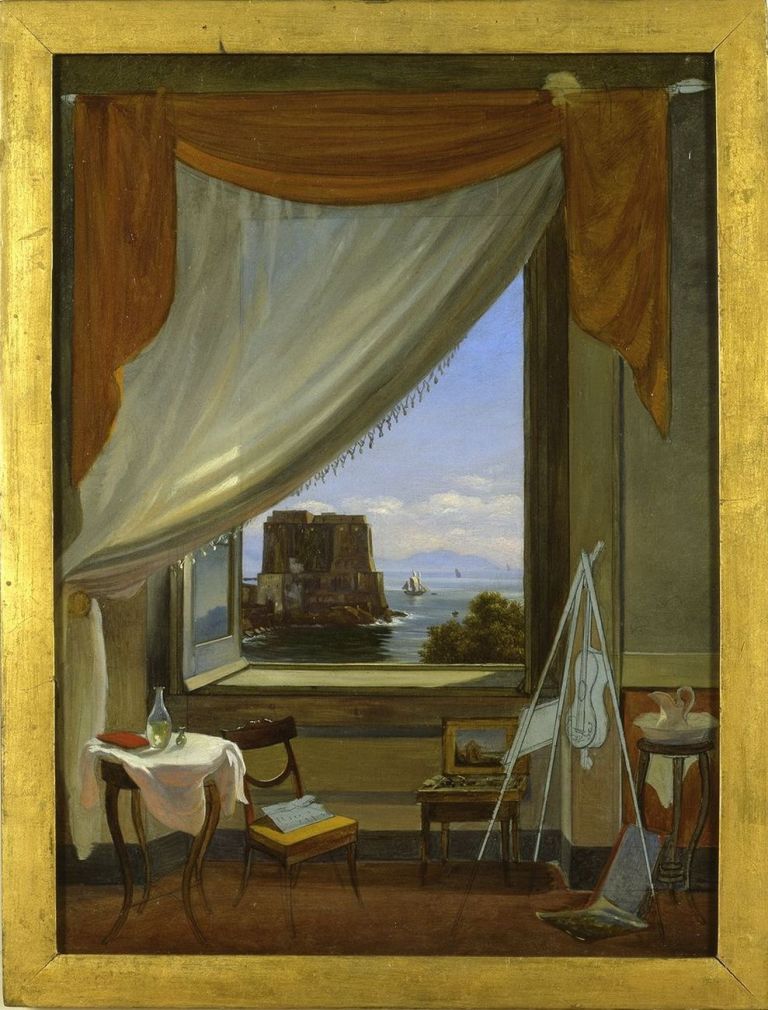 Massimo D’Azeglio, Lo studio del pittore a Napoli, 1827 ca. Torino, GAM – Galleria Civica d’Arte Moderna e Contemporanea