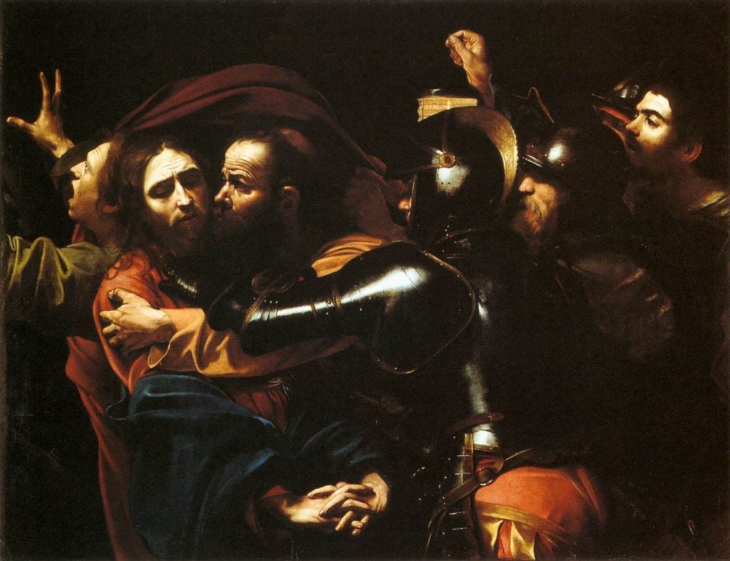 Michelangelo Merisi da Caravaggio, Cattura di Cristo, 1602. Galleria nazionale d'Irlanda, Dublino