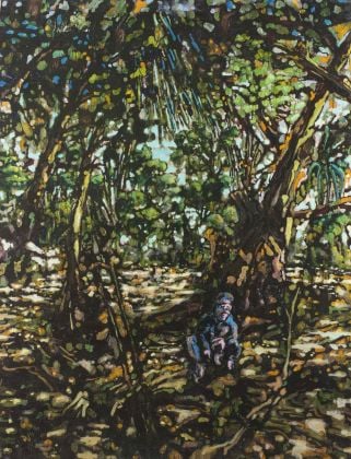 Nicola Facchini, Solo bucce sbucciate, 2016, olio su tela, 200 x 136 cm