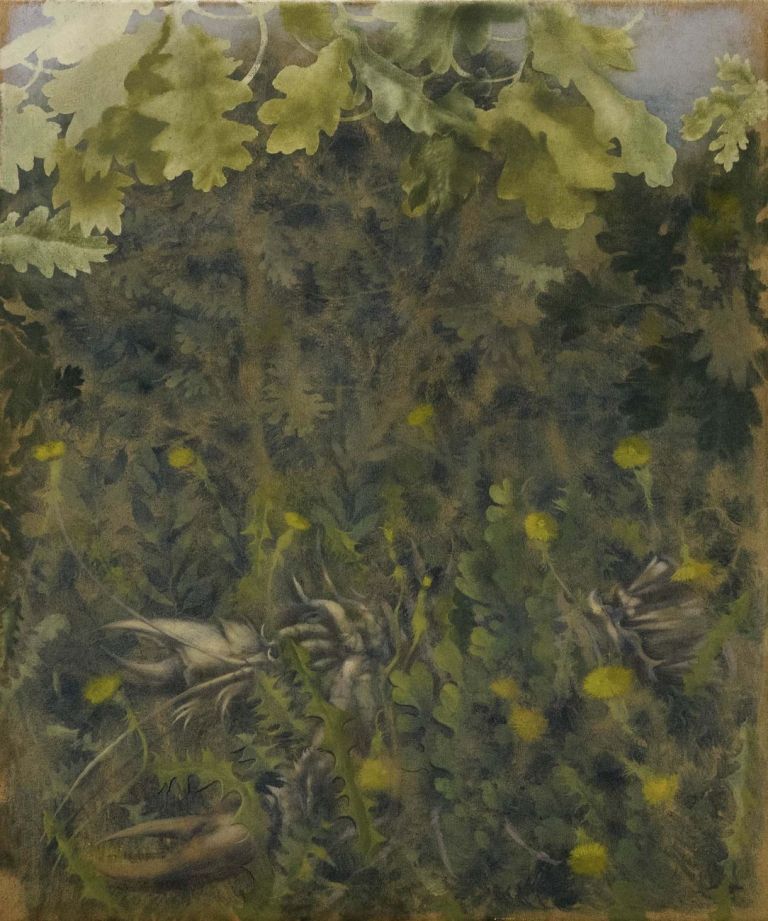 Paolo Pretolani, Ecstasy (astice), 2018, olio su tela, 60 x 50 cm
