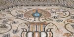 Particolare del mosaico del VI secolo, Biblioteca Classense, Sala del Mosaico, Ravenna