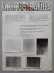 Scheda di vendita della cartella di grafiche di Enrico Castellani, 1975 1976, Ariete Grafica. Archivio Beatrice Monti della Corte