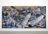 Thomas Hirschhorn, Beyond ruins, 2016, cartone, stampa nastro adesivo, centesimi di euro 240 × 480 cm. Courtesy Galleria Alfonso Artiaco, Napoli