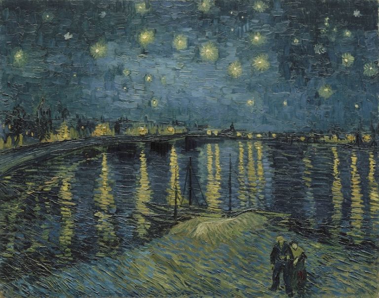 Vincent van Gogh, Starry Night Over The Rhone 1888, RMN Gran Palais, (Musèe d'Orsay)