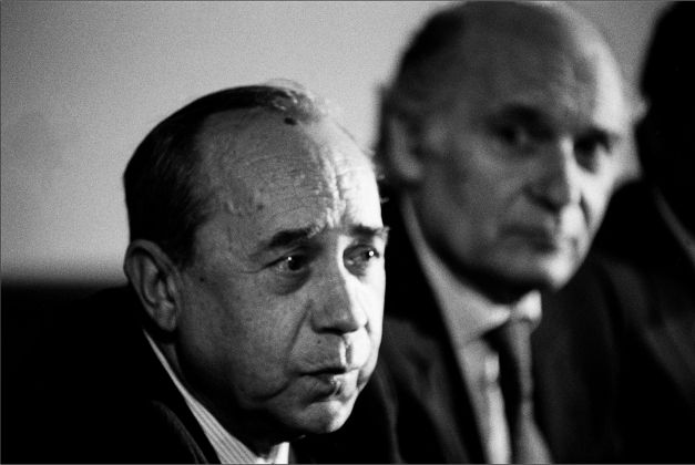 Leonardo Sciascia e Turi Ferro, Racalmuto, 1987. Photo Angelo Pitrone