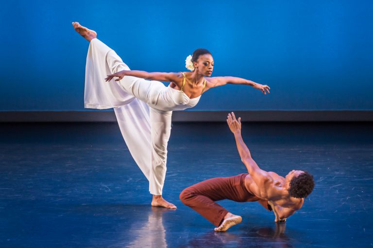 Leslie Andrea Williams and Abdiel Jacobsen in Martha Graham’s “Diversion of Angels.” Photo by Brigid Pierce.