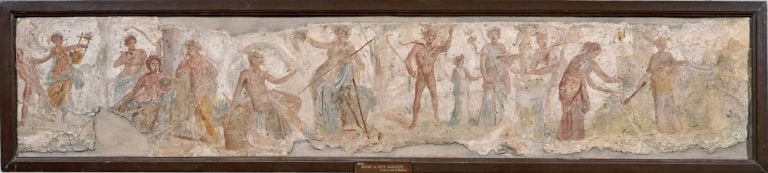 Fregio dionisiaco con Stagioni e Muse. Museo Archeologico Nazionale di Napoli, inv. 8909 Credits: Museo Archeologico Nazionale di Napoli, foto di Giorgio Albano