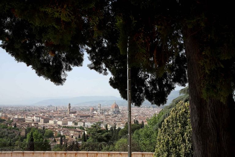 Ascolta il flauto di canna, 2000 2018, San Miniato al Monte, Firenze, aprile 2018, per 1018 2018 Millenario Abbazia di San Miniato al Monte (fotografia di Carlo Cantini)