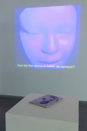Lorem, Adversarial Feelings: 1-5: Latent Selves Installazione audiovisiva, 22’21” in loop; 2019, Albumarte, Roma. Ph. Giorgio Benni, courtesy by Alan Advantage