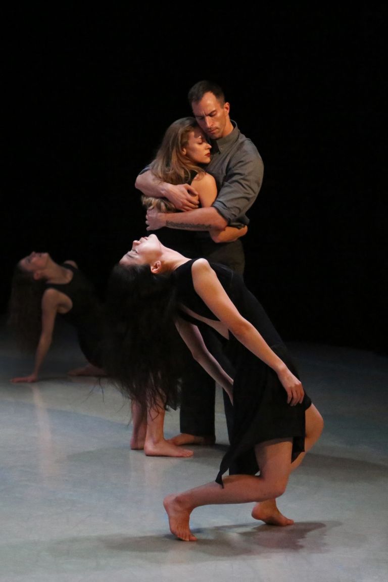 Photo of Xin Ying, Anne O'Donnell, Ben Schwartz and Laurel Dalley Smith in Larry Keigwin's Lamentation Variation by Christopher Jones by Melissa Sherwood