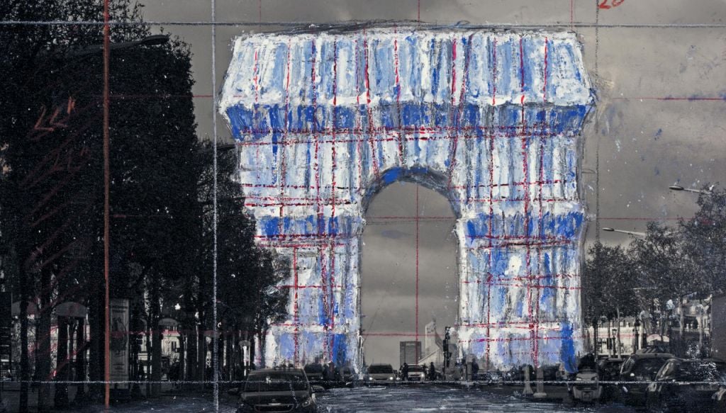 A settembre 2020 Christo impacchetta l’Arco di Trionfo di Parigi: le date ufficiali