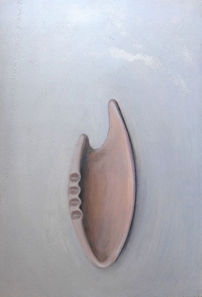 Alessandra Mancini, Shape of You, 2018. Olio su legno, 35 x 23 cm