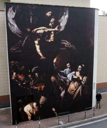 Andrea Ravo Mattoni, Caravaggio, Sette opere di Misericordia, Roma, Policlinico Gemelli, 2018