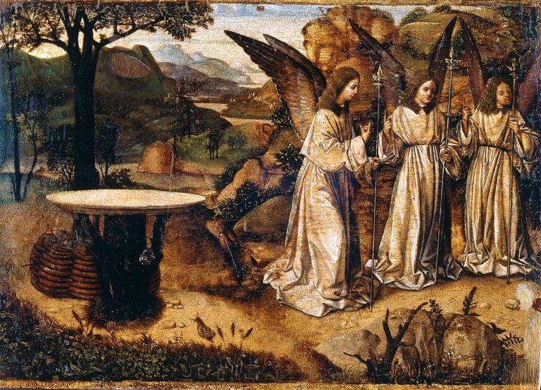 Antonello da Messina, Abramo e gli angeli. Reggio Calabria, Pinacoteca Civica