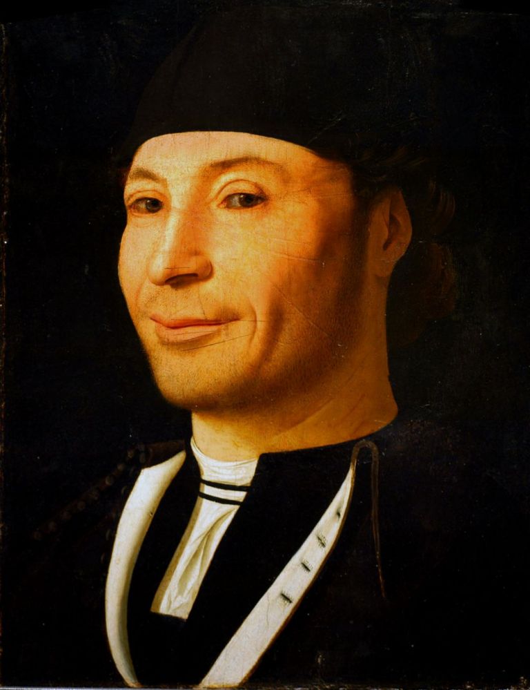 Antonello da Messina, Ritratto d'uomo (Ritratto di ignoto marinaio), 1470 ca., olio su tavola di noce, 30,5 x 26,3 cm. Fondazione Culturale Mandralisca, Cefalù (PA)