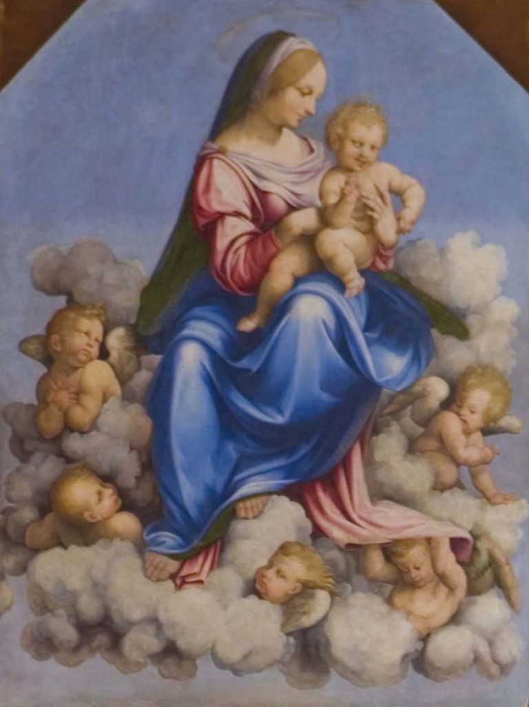 Cesare da Sesto e Girolamo da Salerno, Madonna in gloria. Cava de' Tirreni, Museo della Badia