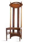 Charles Rennie Mackintosh, Argyle Chair, 1897. Francis Smith, Glasgow. Eichenholz, gebeizt, Binsengeflecht, Vitra Design Museum