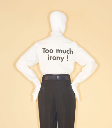 Franco Moschino (Italian, 1950–1994) for House of Moschino (Italian, founded 1983). Shirt, spring summer 1991. Courtesy of Moschino. Photo © Johnny Dufort, 2018