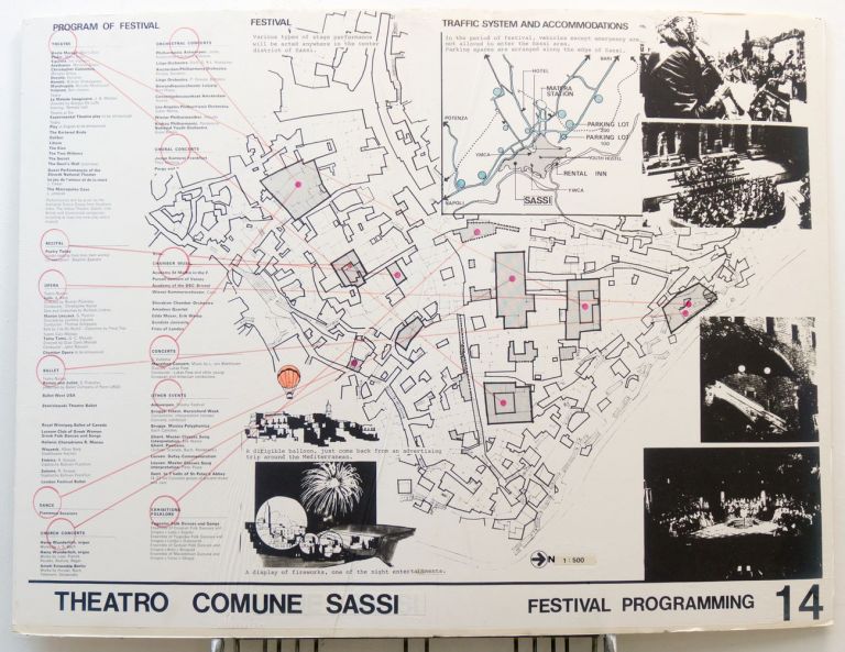 Gakutoshi Kojima, Theatro Comune Sassi. Festival Programming, 1974 © Gakutoshi Kojima