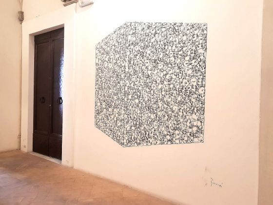 Intervento di Danilo Bucchi per Collicola on the Wall - Spoleto, Palazzo Collicola