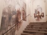 Intervento di Borondo per Collicola on the Wall - Spoleto, Palazzo Collicola