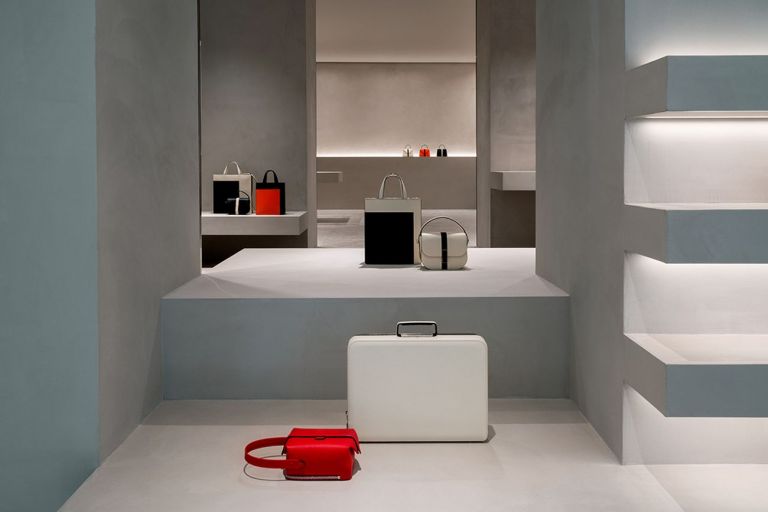 John Pawson, flagship store VALEXTRA, Milano. Photo Andrea Martiradonna