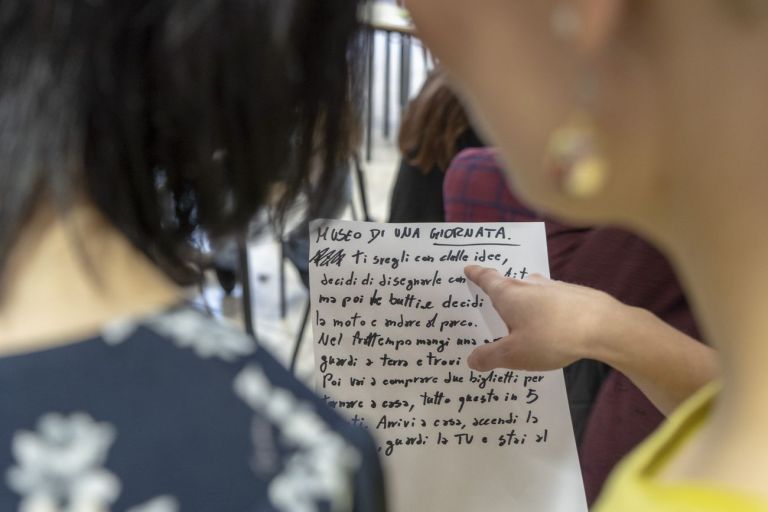 Kaori Kato al Liceo Artistico di Matera. Photo credits La Luna al Guinzaglio