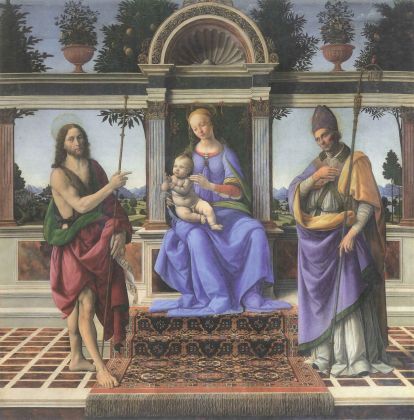 Lorenzo di Credi su disegno di Leonardo da Vinci. La Madonna di Piazza. Cattedrale di Pistoia